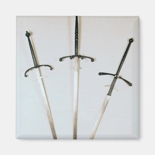 Drie tweeledige swords, 1570 magneet (Voorkant)