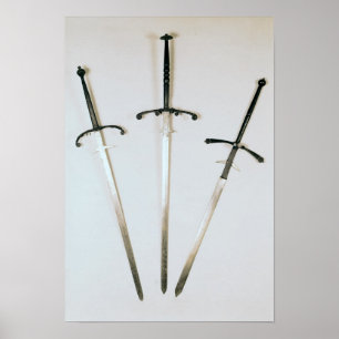 Drie tweeledige swords, 1570 poster
