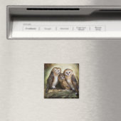 Drie Uil Moon Magnet (Insitu (Vaatwasser))