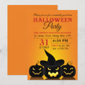 Drie uitnodigingen van de Partij van de Pumpkins H (Voorkant / Achterkant)