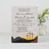 Drie uitnodigingen voor het uitzenden van een huwe (Staand voorkant)