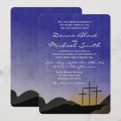 Drie uitnodigingen voor het uitzenden van een huwe (Voorkant / Achterkant)