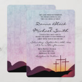 Drie uitnodigingen voor het uitzenden van een huwe (Voorkant / Achterkant)