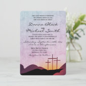 Drie uitnodigingen voor het uitzenden van een huwe (Staand voorkant)