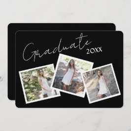 Drie uitnodigingen voor Modern Script-Afstuderen