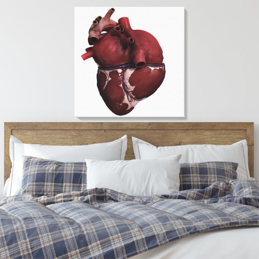 Drie Uitzicht met een dikke kop, achteraan Canvas Afdruk (Insitu (Slaapkamer))