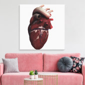 Drie Uitzicht met een dikke kop, rechts Canvas Afdruk (Insitu (Woonkamer))