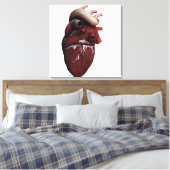 Drie Uitzicht met een dikke kop, rechts Canvas Afdruk (Insitu (Slaapkamer))