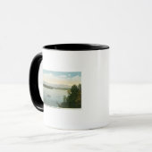 Drie Uitzicht van het eiland Ossipee Mts Mok (Voorkant links)