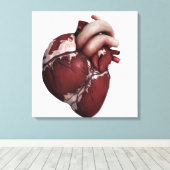 Drie Uitzichten met een dikke kop, voorzijde Canvas Afdruk (Insitu (Houten vloer))