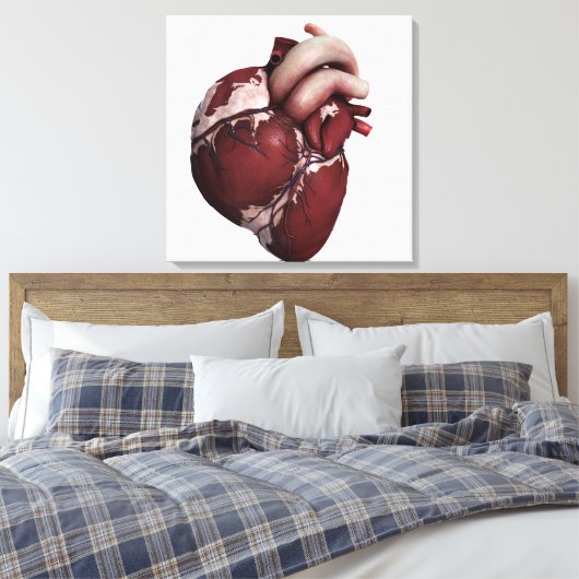 Drie Uitzichten met een dikke kop, voorzijde Canvas Afdruk (Insitu (Slaapkamer))