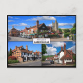 Drie Uitzichten van het Amerikaanse Briefkaart Old (Voorkant)