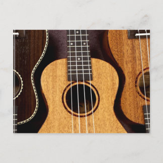 Drie Ukulele-ansichtkaart Briefkaart