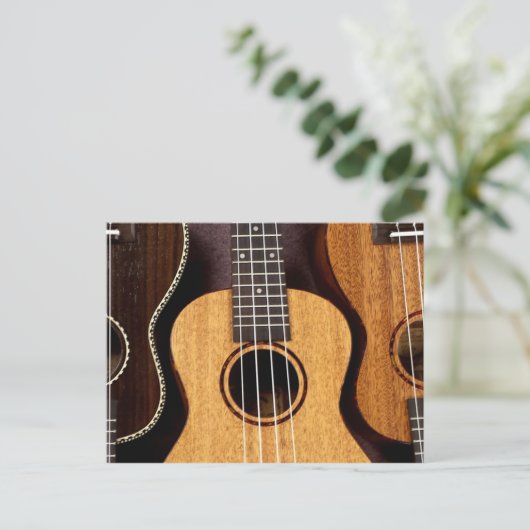 Drie Ukulele Briefkaart (Staand voorkant)