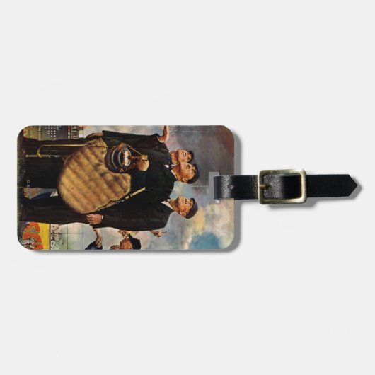 Drie Umpires Bagagelabel (Voorkant horizontaal)