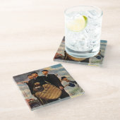 Drie Umpires Glazen Onderzetter (Schuin)