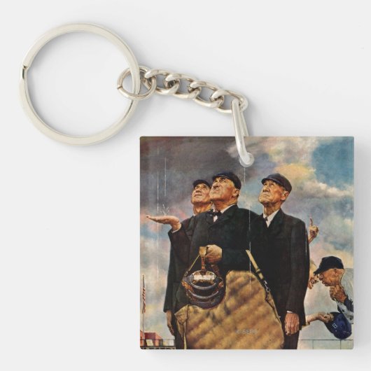 Drie Umpires Sleutelhanger (Voorkant)