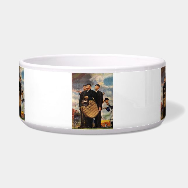 Drie Umpires Voerbakje (Voorkant)