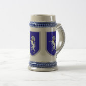 Drie Unicorns schilden Bierpul (Voorkant rechts)