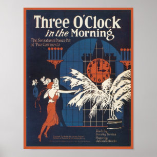Drie uur in het Morning Songbook Hoesje Poster