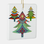 DRIE VAKANTIEBOMEN KERAMISCH ORNAMENT (Rechts)