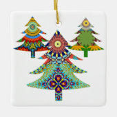 DRIE VAKANTIEBOMEN KERAMISCH ORNAMENT (Voorkant)