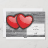 Drie Valentijnsdag voor fotocollage Feestdagenkaart (Achterkant)