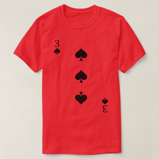 Drie van de schoppenschimmelkostuums van Easy Hall T-shirt (Design voorkant)