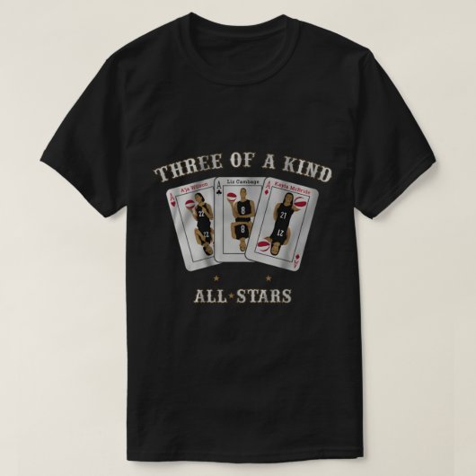 DRIE VAN EEN SOORT ALLE STARS LAS VEGAS ACES CHAMP T-SHIRT (Design voorkant)