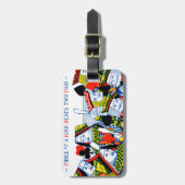 Drie van een soort bagagelabel (Voorkant verticaal)