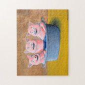 Drie Varkens in een Tub Legpuzzel (Verticaal)