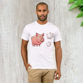 Drie Varkens Mannen T-Shirt