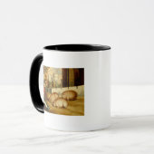 Drie Varkens met Castle op de achtergrond Mok (Voorkant links)