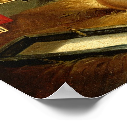 Drie Varkens met Castle op de achtergrond Poster (Hoek)