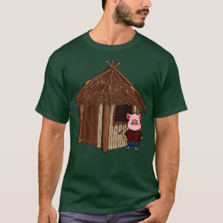 Drie Varkens Stick House Lazy Halloween Costume T-shirt