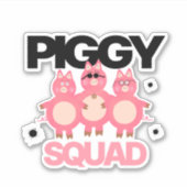 Drie varkens sticker (Voorkant)