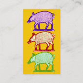 Drie Varkens - Visitekaartje voor Boerderij, Resta (Achterkant)