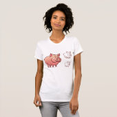 Drie Varkenshirt T-shirt (Voorkant volledig)