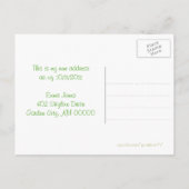 Drie Vases Art Moving Woman Adres Aankondiging (Achterkant)