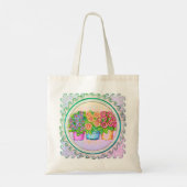 Drie Vazen Bloemen Tote Bag (Achterkant)