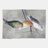 Drie vedervogels theedoek (Horizontaal)