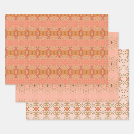 Drie vellen Fancy geschenkverpakking (Set)