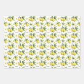 Drie vellen pakpapier - Sinaasappels peren (Voorkant)