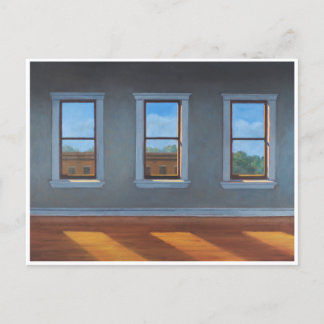 Drie vensters met Lichte Streaming binnen Briefkaart