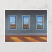 Drie vensters met Lichte Streaming binnen Briefkaart (Voorkant)