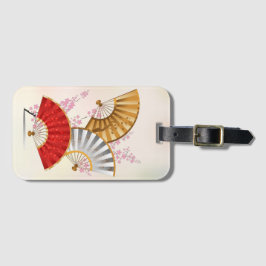 Drie ventilatoren bagagelabel