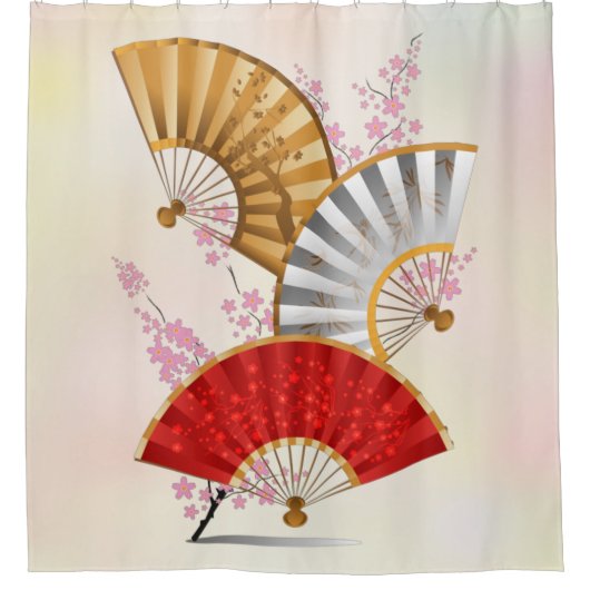 Drie ventilatoren douchegordijn (Voorkant)