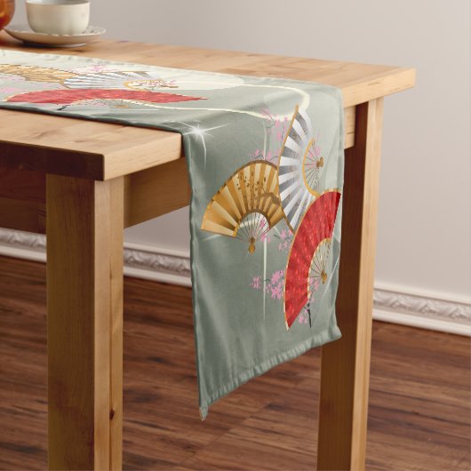 Drie ventilatoren korte tafelloper (Voorbeeld)