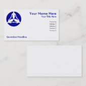 Drie verbonden personen visitekaartje (Voorkant / Achterkant)