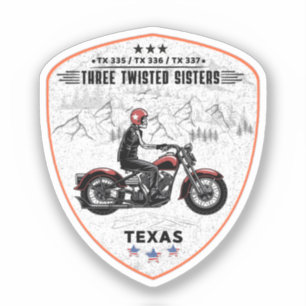 Drie verdraaide zussen, 335,tx 336,tx 337 weg sticker